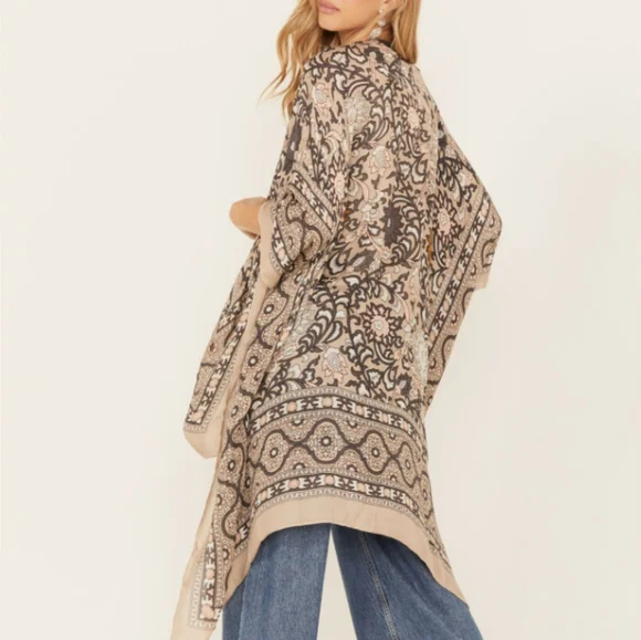 Free People | Magic Dance Border Print Kimono - Picture 1 of 8
